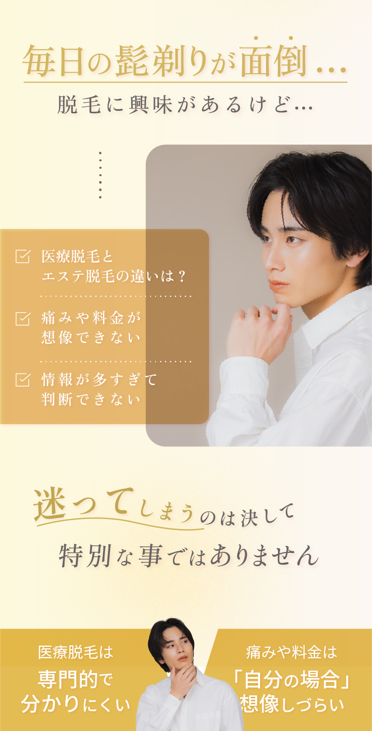 医療脱毛に興味があるけど…