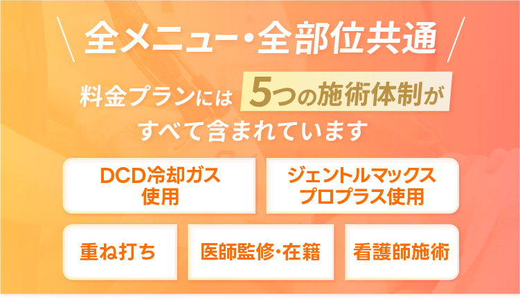 全メニュー・全部位共通